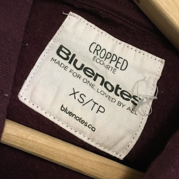 Soft Burgundy Cropped Pullover Hoodie - Picture 9 of 15